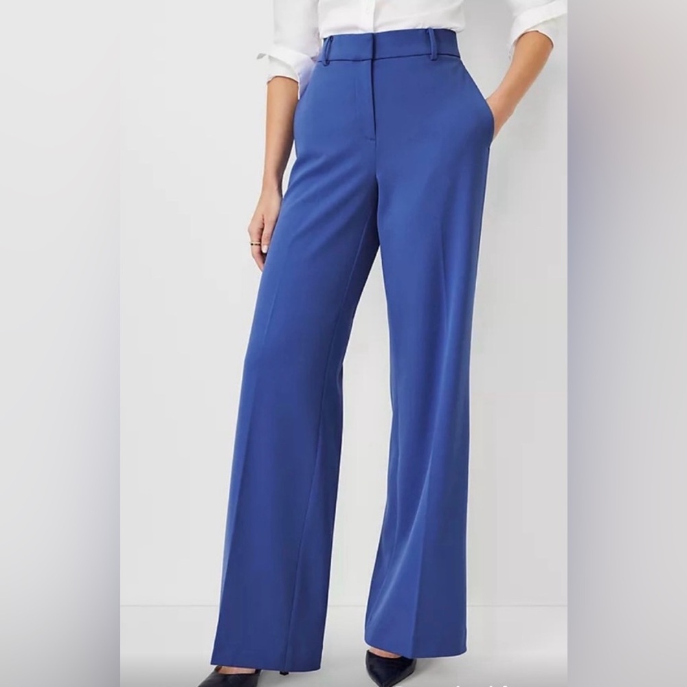 NWOT Ann Taylor Wide-Leg Dress Pants in Periwinkle Blue both size 6 and 10
